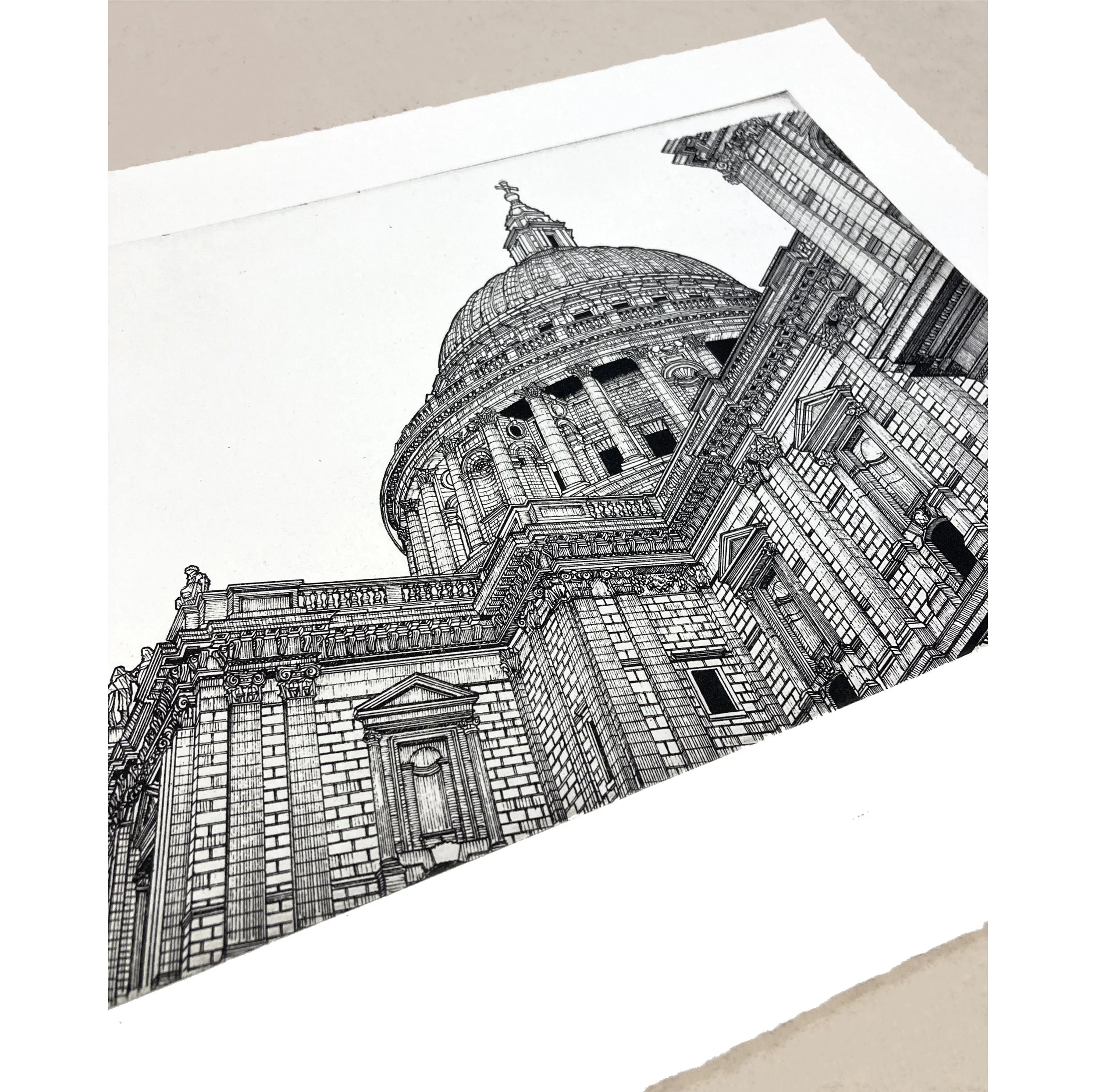 Limited Edition Etching of St Paul's Cathedral by Will Clarke